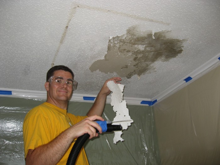 Removing Popcorn from Ceiling