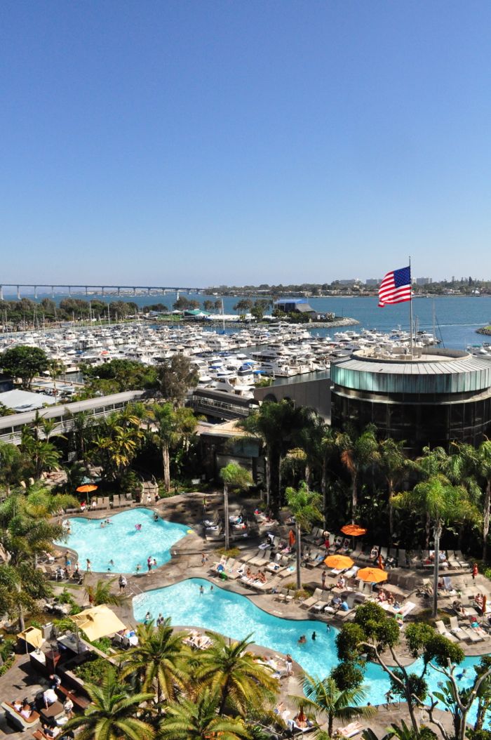 View From Mariott Marquis & Marina Balcony San Diego