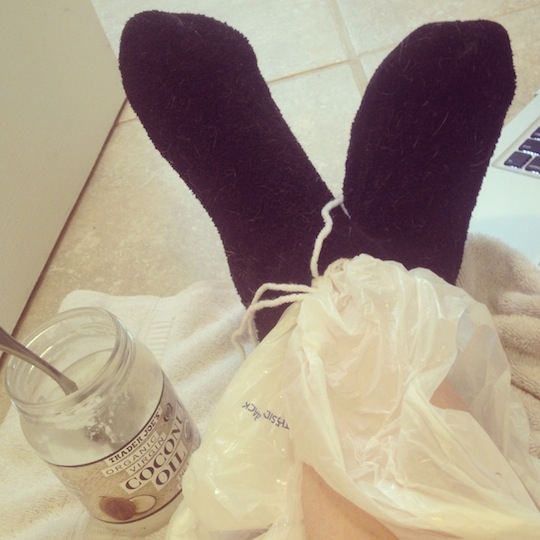 photo 1-26 Coconut Oil Foot Wrap